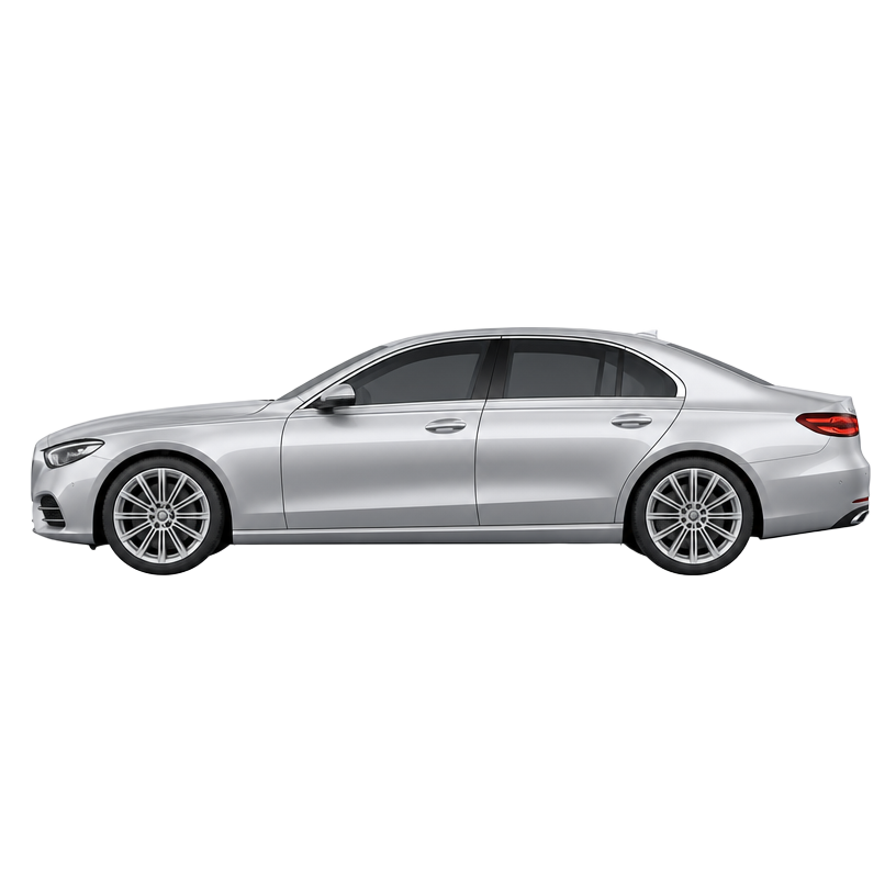 Silver passenger sedan for car engine oil