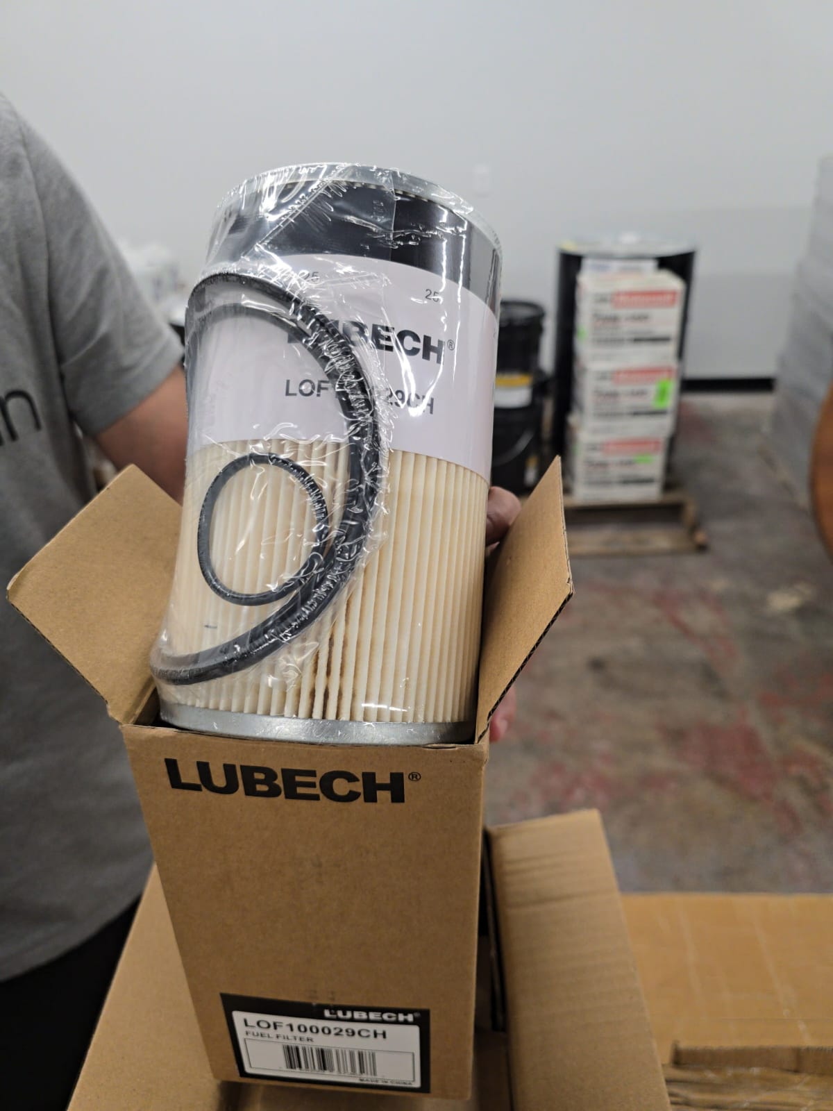 LUBECH LOF100029CH fuel filter element with seal rings
